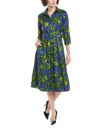 Samantha Sung Audrey Shirtdress In Blue