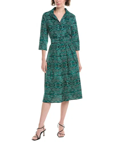 Samantha Sung Audrey #1 Shirtdress In Green