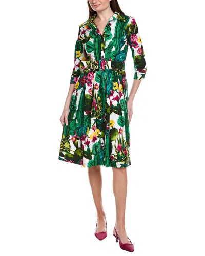 Samantha Sung Audrey 1 Shirtdress In Green