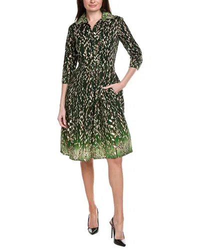Samantha Sung Audrey 1 Shirtdress In Green