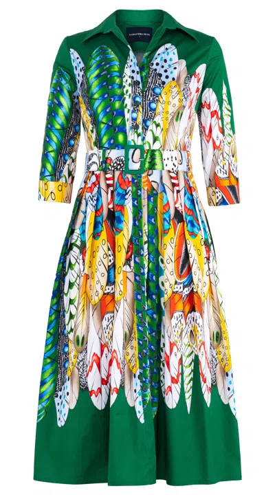 Samantha Sung Audrey 1 Shirtdress In Multi