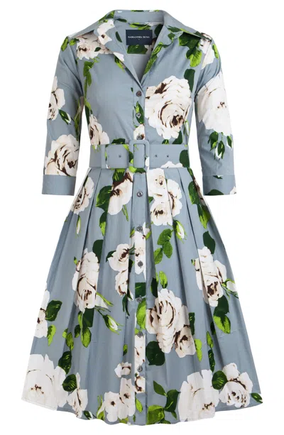 Samantha Sung Audrey 1 Shirtdress In Blue