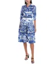 Samantha Sung Audrey #1 Shirtdress In Multi
