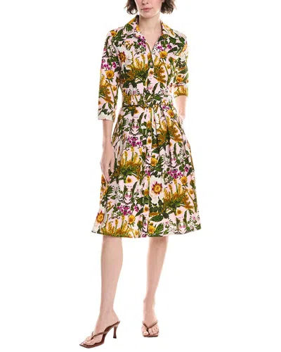 Samantha Sung Audrey #1 Shirtdress In Orange