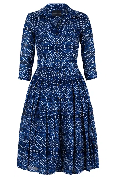 Samantha Sung Audrey 4 Shibori Boho Shirtdress In Multi