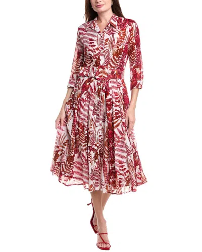Samantha Sung Audrey 4 Shirtdress In Red
