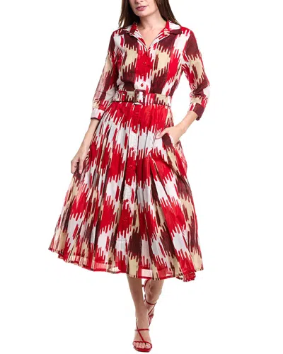 Samantha Sung Audrey 4 Shirtdress In Red