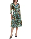 Samantha Sung Audrey 4 Shirtdress In Blue