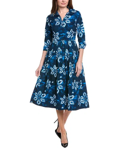 Samantha Sung Audrey 4 Shirtdress In Blue