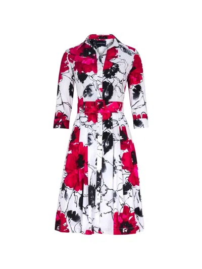 Samantha Sung Audrey Floral-print Midi Dress In Multi