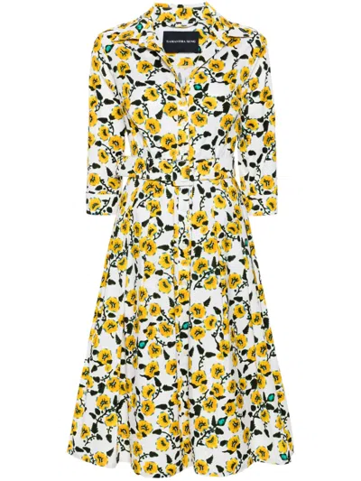 SAMANTHA SUNG AUDREY MIDI SHIRT DRESS