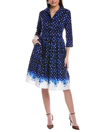 Samantha Sung Audrey Shirtdress In Blue