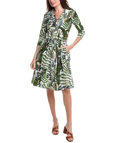 Samantha Sung Audrey Shirtdress In Green