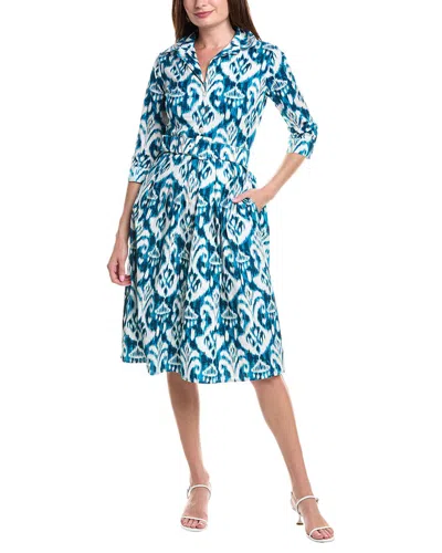 Samantha Sung Audrey Shirtdress In Blue