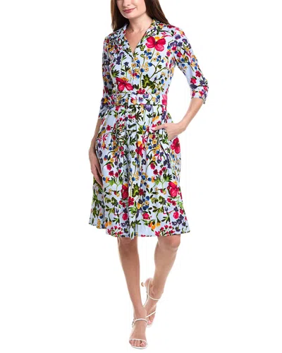 Samantha Sung Audrey Shirtdress In Multi