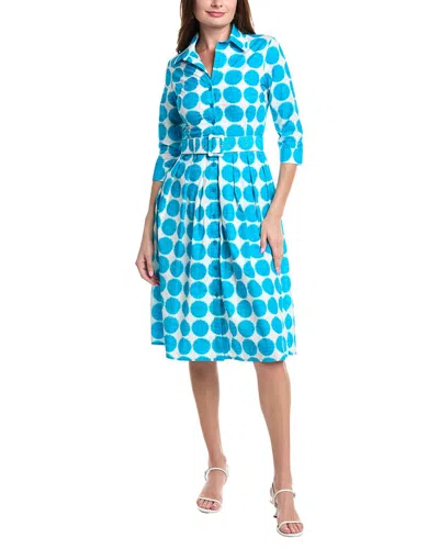 Samantha Sung Audrey Shirtdress In Blue
