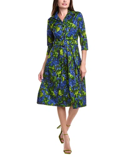 Samantha Sung Audrey Shirtdress In Blue