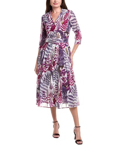 Samantha Sung Audrey Shirtdress In Multi