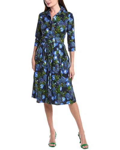 Samantha Sung Audrey Shirtdress In Blue
