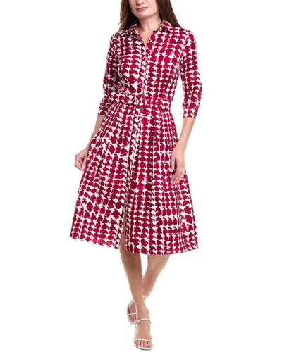 Samantha Sung Audrey Shirtdress In Pink