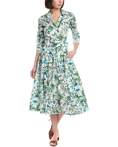 Samantha Sung Audrey Shirtdress In Blue