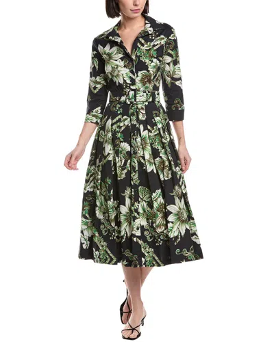 Samantha Sung Audrey Shirtdress In Green