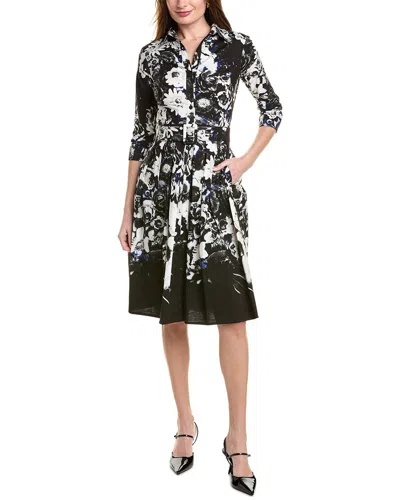 Samantha Sung Audrey Shirtdress In Black