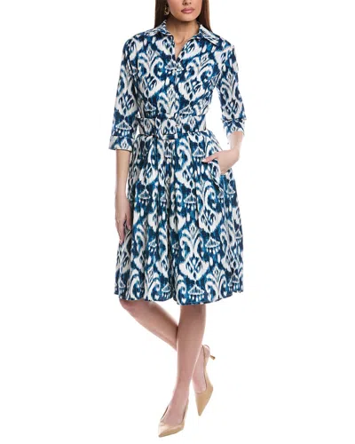 Samantha Sung Audrey Shirtdress In Blue