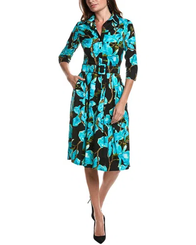 Samantha Sung Audrey Shirtdress In Blue