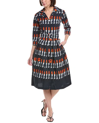 Samantha Sung Audrey Shirtdress In Multi