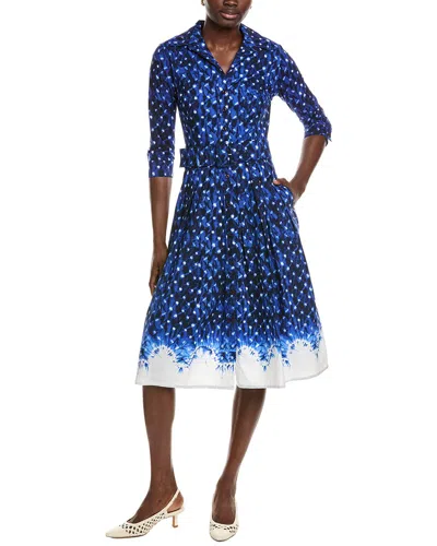 Samantha Sung Audrey Shirtdress In Blue