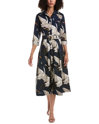 Samantha Sung Audrey Shirtdress In Multi