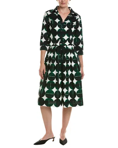 Samantha Sung Audrey Shirtdress In Metallic