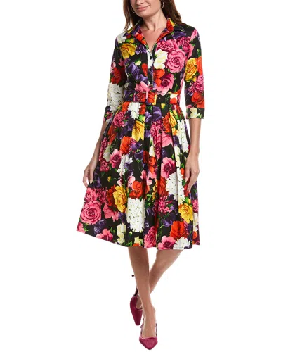 Samantha Sung Audrey Shirtdress In Multi