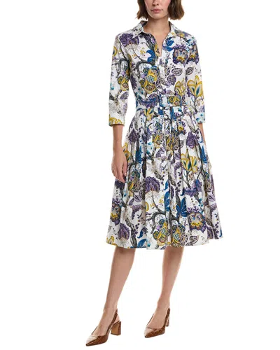 Samantha Sung Audrey Shirtdress In Multi