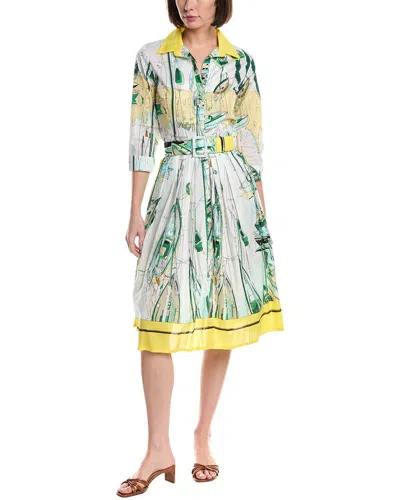 Samantha Sung Audrey Shirtdress In Multi