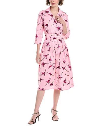 Samantha Sung Audrey Shirtdress In Pink