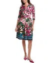 Samantha Sung Audrey Shirtdress In Pink