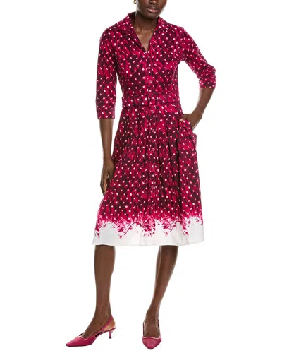 Samantha Sung Audrey Shirtdress In Pink