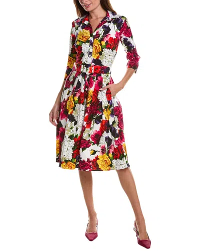 Samantha Sung Audrey Shirtdress In Multi