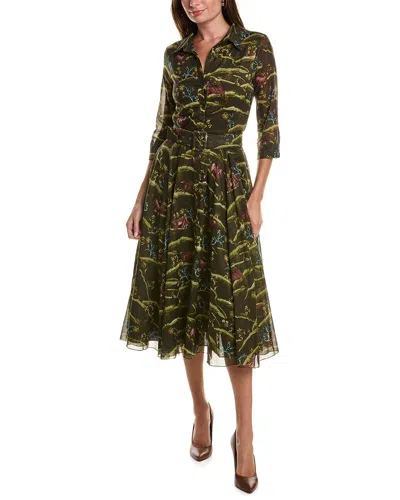 Samantha Sung Avenue A-line Dress In Green