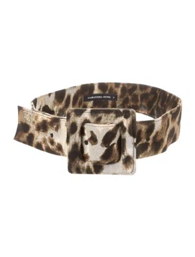 Pre-owned Samantha Sung Belt In Brown