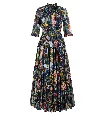 Samantha Sung Blue Bird Musola Eden Dress Midi Dress In Multi
