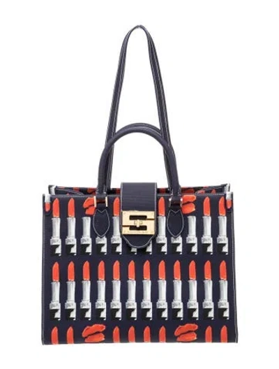 Pre-owned Samantha Sung Canvas Shoulder Bag W/ Tags In Multi