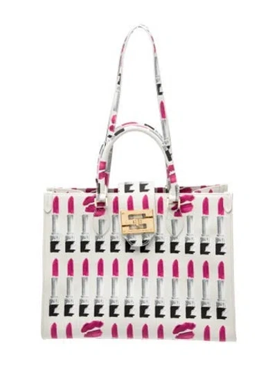 Pre-owned Samantha Sung Canvas Tote In Multi