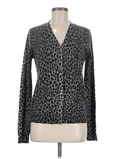 Pre-owned Samantha Sung Cardigan Sweater In Gray
