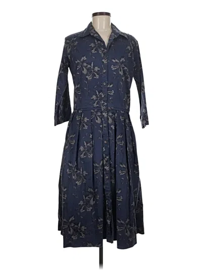 Pre-owned Samantha Sung Casual Dress In Blue