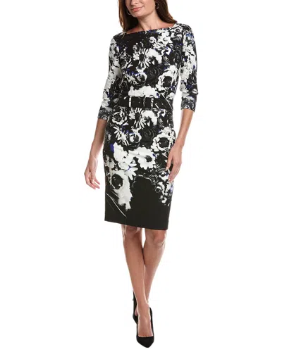 Samantha Sung Celine Sheath Dress In Black