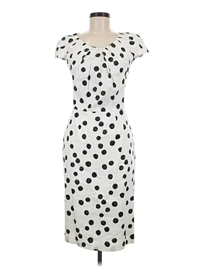 Pre-owned Samantha Sung Cocktail Dress In Ivory