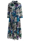 Samantha Sung Dresses Blue In Multi